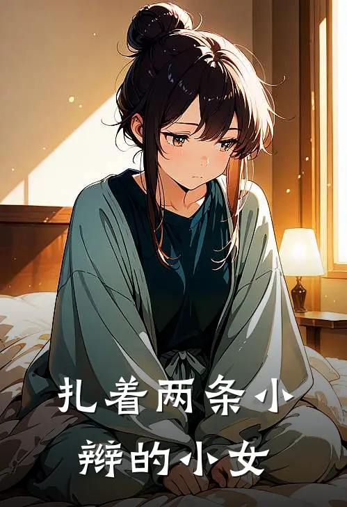 扎着两条小辫的小女